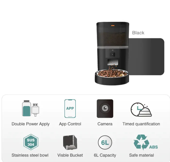 GlowPaw™ Smart Vision WiFi Pet Feeder (HD Camera & App Control)