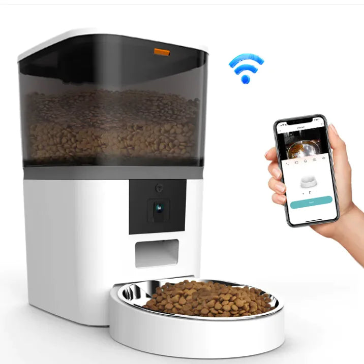 GlowPaw™ Smart Vision WiFi Pet Feeder (HD Camera & App Control)
